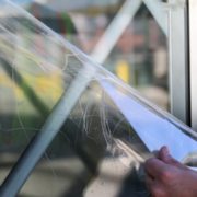 glass shield - anti-graffiti film
