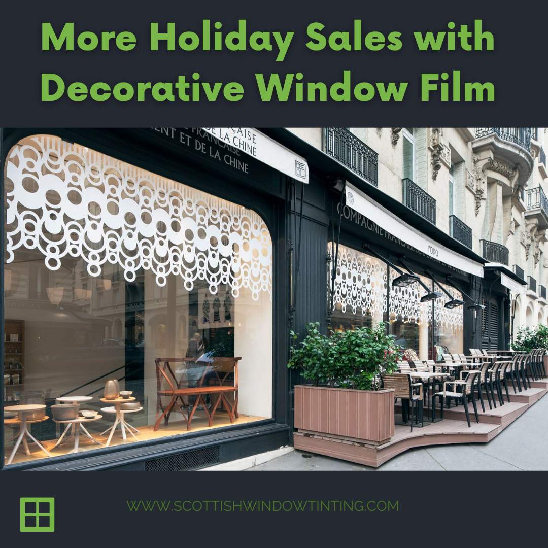 More Holiday Sales with Decorative Retail Window Film