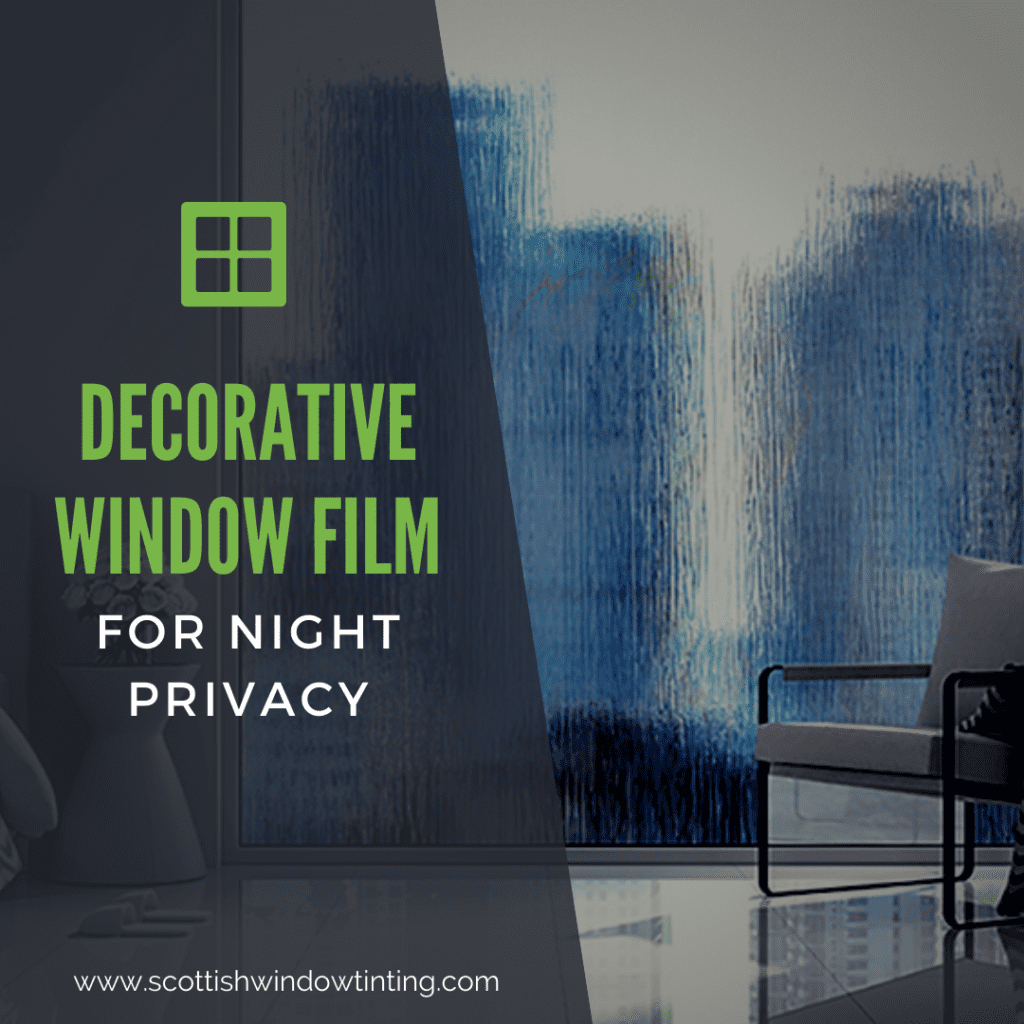 Decorative Window Film for Night Privacy